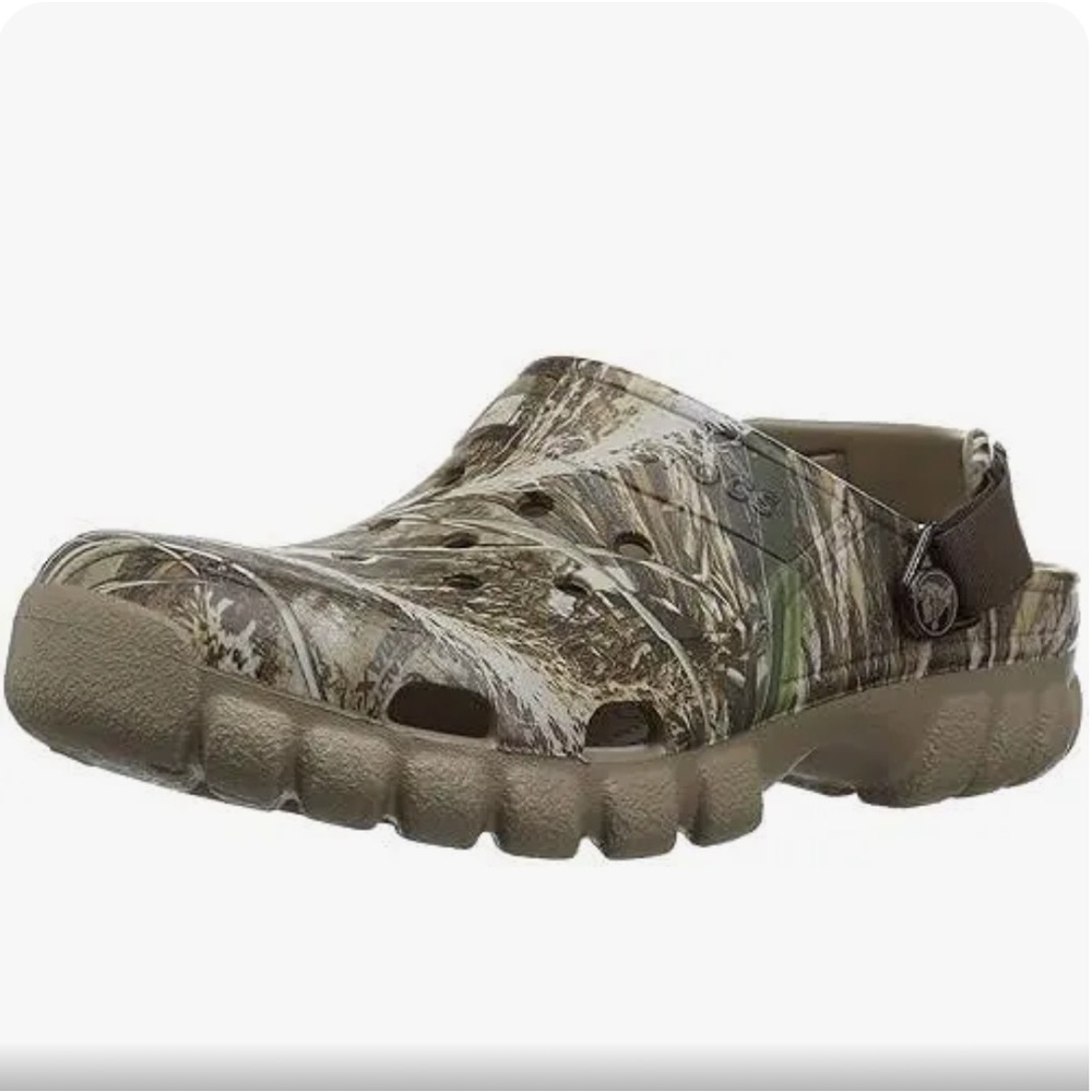 CROCS Green and Brown Mules Comfortable and Durable